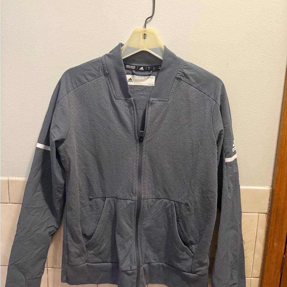 Adidas Men's Charcoal Bomber Jacket